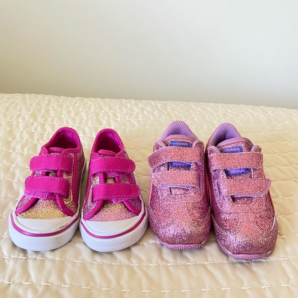 Bundle Girls Sparkly Keds and Pumas